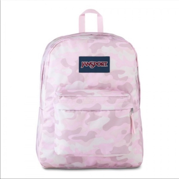 Jansport Handbags - JANSPORT Superbreak Cotton Candy Pink Camo Backpack